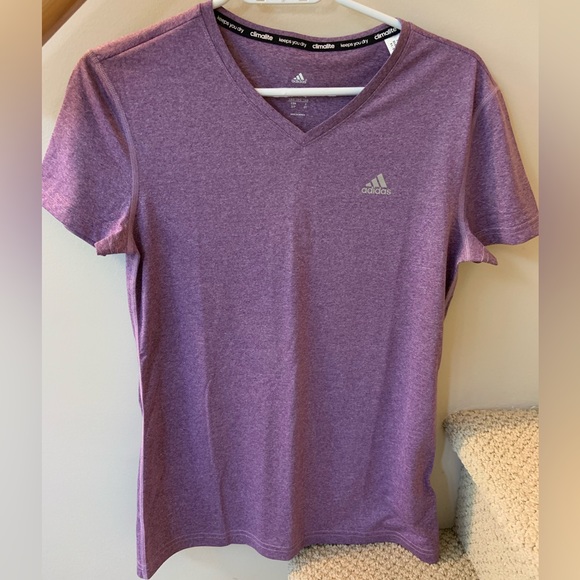 Adidas purple workout top NEVER WORN - Picture 1 of 2